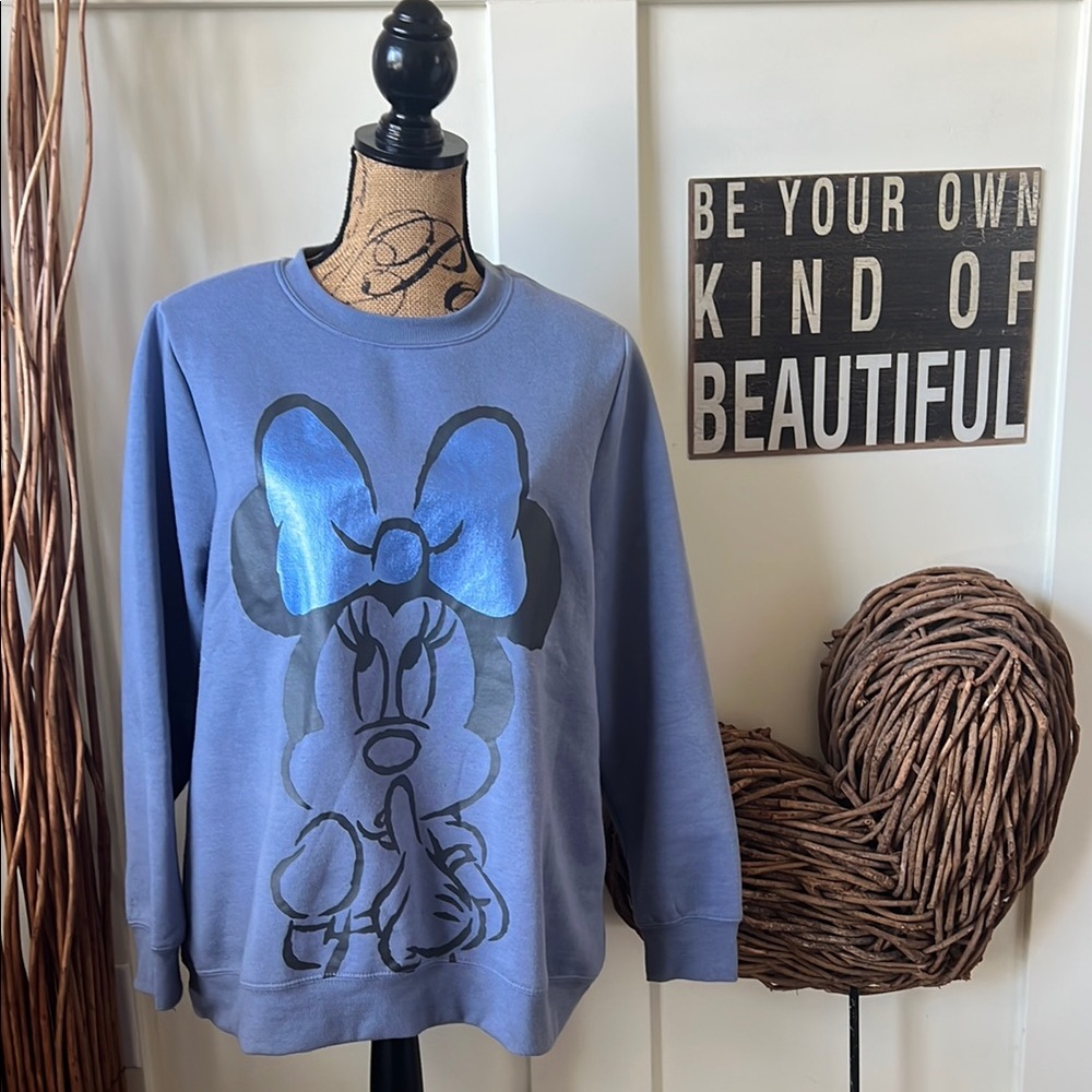 Disney Blue Minnie Mouse Sweatshirt